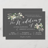 Faire-part de mariage Fleur de champ (Devant / Derrière)