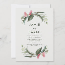 Faire-part de mariage Fleur de Gommier Australien