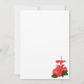 Faire-part de mariage Fleur de Hibiscus Clair (Dos)