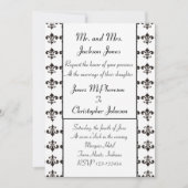 Faire-part de mariage Fleur De Lis (Devant)