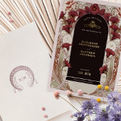 Faire-Part de Mariage Fleur de Lys de Bourgogne