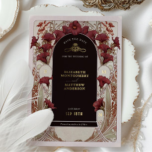 Faire-Part de Mariage Fleur de Lys de Bourgogne