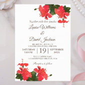 Faire-part de mariage Fleur d'Hibiscus Clair