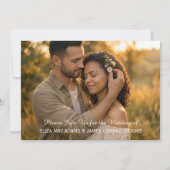 Faire-part de mariage Fleur d'Oranger de Floride (Dos)