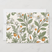 Faire-part de mariage Fleur d'Oranger de Floride (Dos)