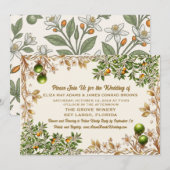 Faire-part de mariage Fleur d'Oranger de Floride (Devant / Derrière)