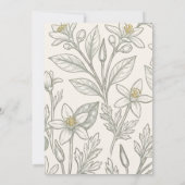 Faire-part de mariage Fleur d'Oranger de Floride (Dos)