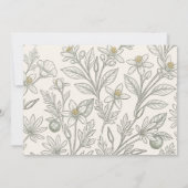 Faire-part de mariage Fleur d'Oranger de Floride (Dos)