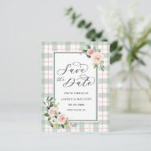 Faire-Part de Mariage Fleur en Aquarelle (Debout devant)