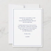 Faire-part de mariage Fleur et Ancre Plat (Dos)