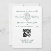 Faire-part de mariage fleur sauvage (Dos)