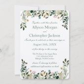 Faire-part de mariage fleur sauvage (Devant)