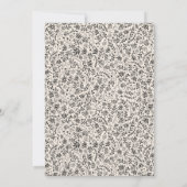 Faire-part de mariage fleur sauvage (Dos)