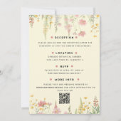 Faire-part de mariage Fleur sauvage (Dos)