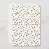 Faire-part de mariage fleur sauvage (Dos)