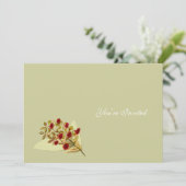 Faire-part de mariage Fleur sauvage (Debout devant)