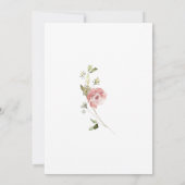 Faire-part de mariage Fleur sauvage aquarelle (Dos)