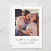 Faire-part de mariage fleur sauvage, Arche Florale (Dos)