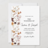 Faire-part de mariage Fleur sauvage Boho (Devant)