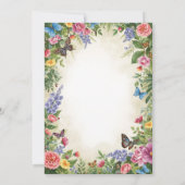 Faire-part de mariage Fleur sauvage d'aquarelle (Dos)