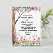 Faire-part de mariage Fleur sauvage de jardin Whim (Debout devant)