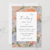 Faire-part de mariage Fleur sauvage de la Flore aq (Devant)