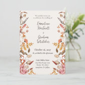 Faire-part de mariage Fleur sauvage de Prairie d'A (Debout devant)