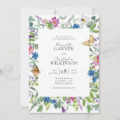 Faire-part de mariage Fleur sauvage de printemps (Devant)