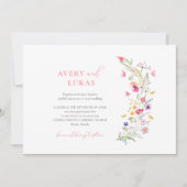 Faire-part de mariage Fleur sauvage de printemps c (Devant)