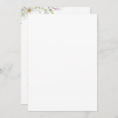Faire-part de mariage Fleur sauvage des Prairies R (Devant / Derrière)