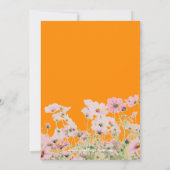 Faire-part de mariage Fleur sauvage floral brillan (Dos)