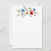 Faire-part de mariage Fleur sauvage lunatique Arri (Dos)