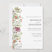 Faire-part de mariage fleur sauvage Meadow (Devant)