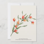 Faire-part de mariage fleur sauvage Meadow - Ecru (Dos)