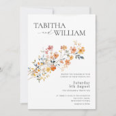 Faire-part de mariage fleur sauvage Modèle Boho Fl (Devant)