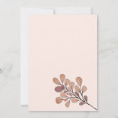 Faire-part de mariage Fleur sauvage or Rose simple (Dos)