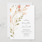 Faire-part de mariage Fleur sauvage rustique fleur (Devant)