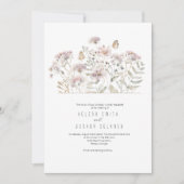 Faire-part de mariage Fleur sauvage rustique pour (Devant)