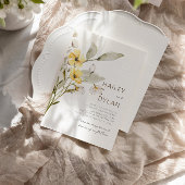 Faire-part de mariage Fleur sauvage simple