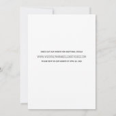 Faire-part de mariage Fleur sauvage simple (Dos)