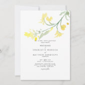 Faire-part de mariage Fleur sauvage simple (Devant)