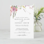 Faire-part de mariage Fleur sauvage Spring Meadow (Debout devant)