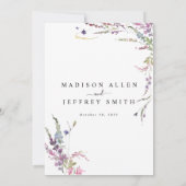 Faire-part de mariage Fleur sauvage Spring Meadow (Dos)