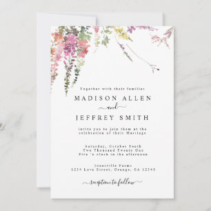 Faire-part de mariage Fleur sauvage Spring Meadow