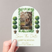 Faire-part de mariage Fleur Verte (In situ (ordinateur de poche))