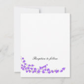 Faire-part de mariage Fleur violette (Dos)