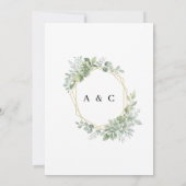 Faire-part de mariage fleuri de grenades  (Dos)