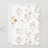 faire-part de mariage fleuri du jardin boho fleur (Dos)