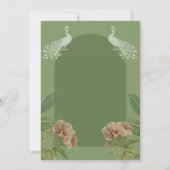 Faire-part de mariage fleurie Boho (Dos)