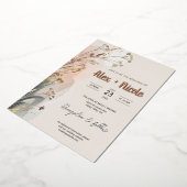 Faire-part de mariage - Fleurs agitées (Rotation)